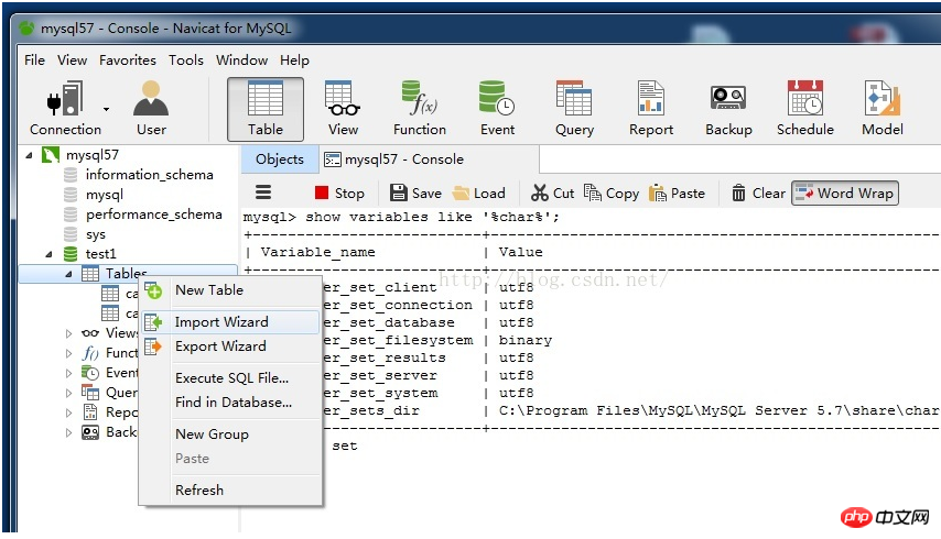 Problemlösung für den Import chinesischer MySQL-Datenbanken