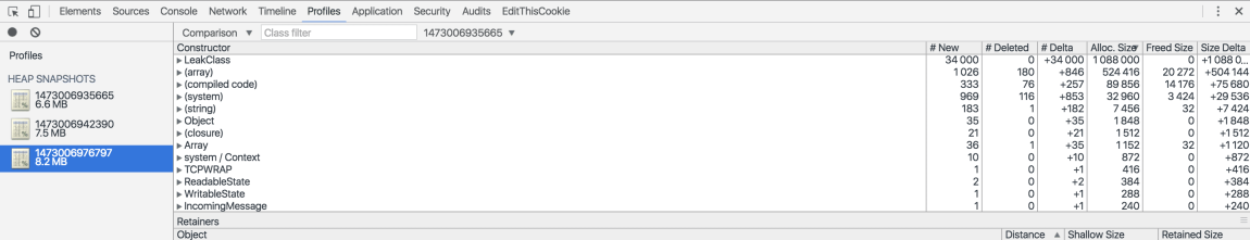 NodeJsのメモリリーク問題の詳しい説明 NodeJsのメモリリーク問題の詳しい説明