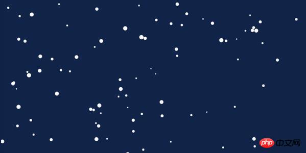 Use canvas to achieve a simple snowing effect (with code)