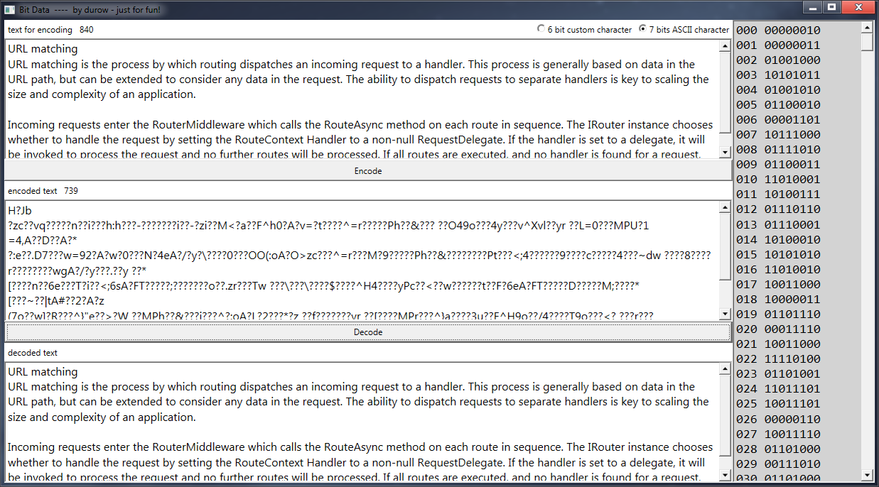 C# を使用してビットストリームベースのデータを処理する