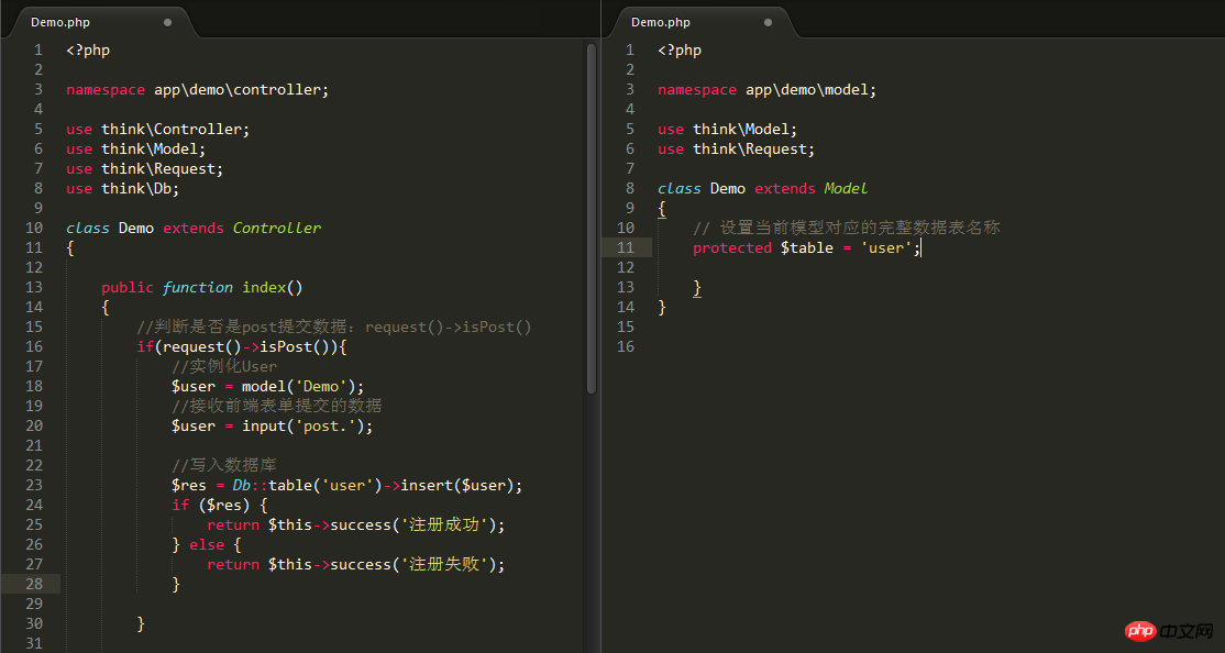 How to implement it simply through TP5-Add, Delete, Modify and Check