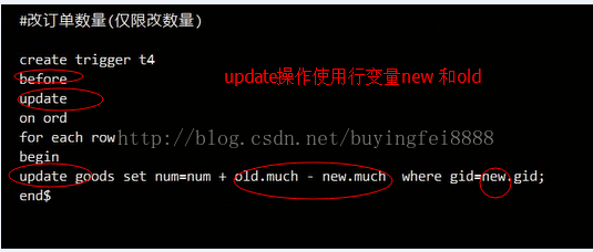 Mysql高級之觸發器