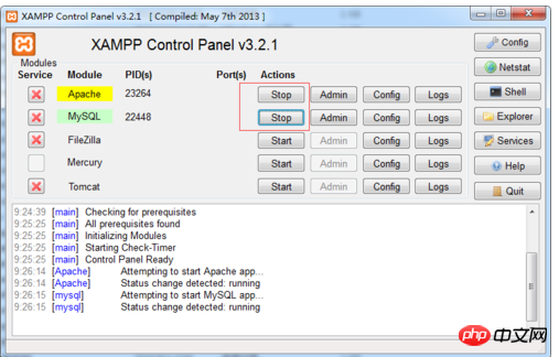 How to set mysql database password in xammp?