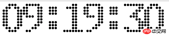 Detailed method of implementing particle clock in h5 canvas