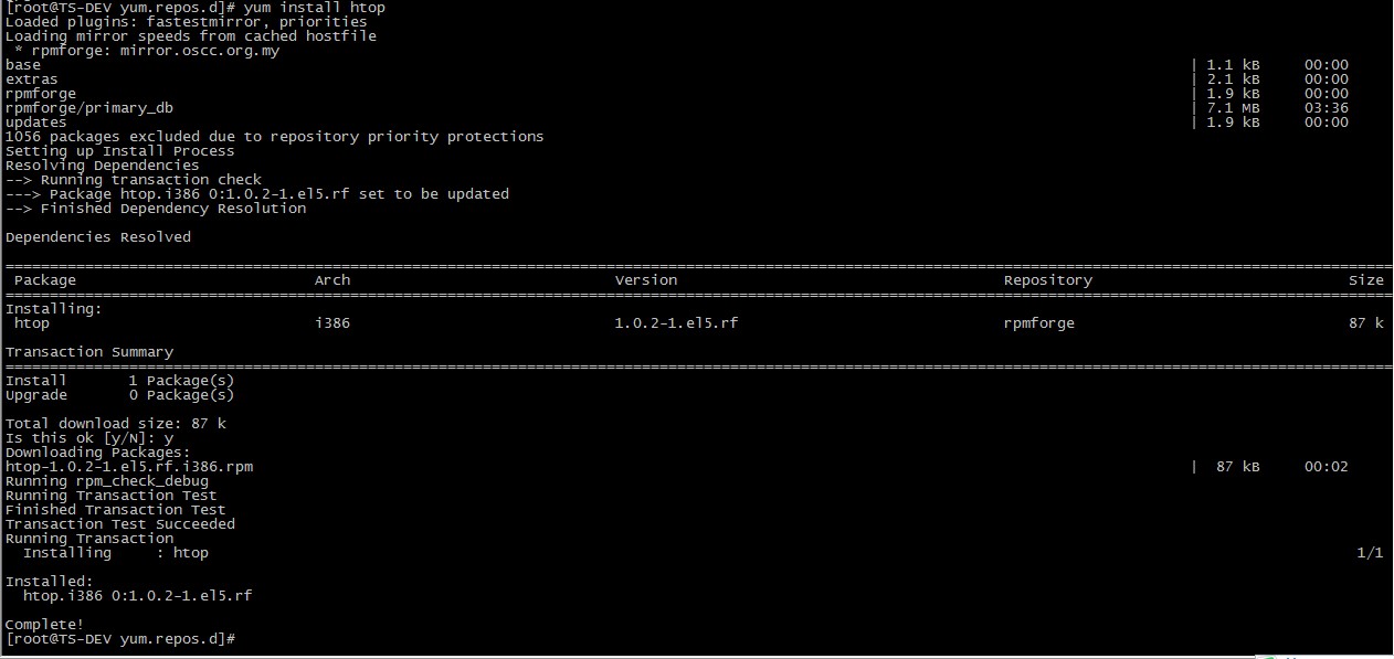 CentOS yum 源的配置与使用