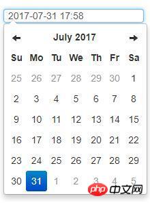 Effet dembellissement du plug-in de date Bootstrap datetimepicker (code)