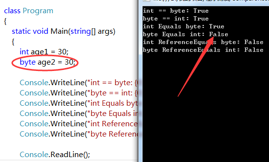 C#中的==、Equals()和ReferenceEquals()的区别