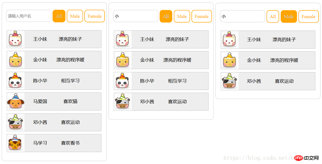 案例詳解_使用javascript編寫使用者清單組合條件篩選