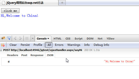 jQuery.ajax() calls asp.net background method