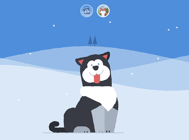 Cute cartoon animal animation special effects based on SVG and CSS3