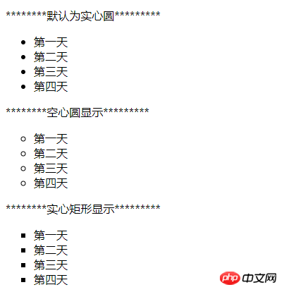 html中有序的列表和無序列表