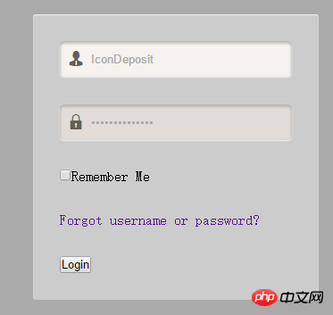 How to create a login box using CSS3