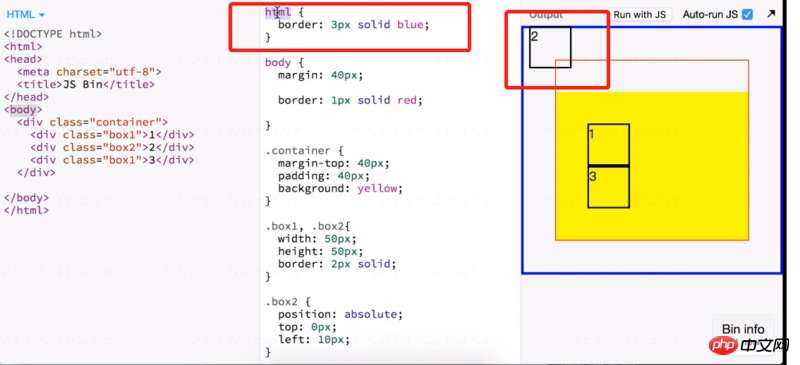 CSS での位置決めの簡単な紹介 (コード例)