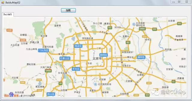 Embed Baidu map in C# program