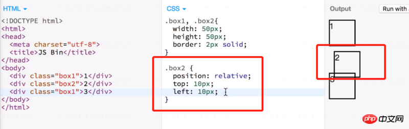 CSS での位置決めの簡単な紹介 (コード例)