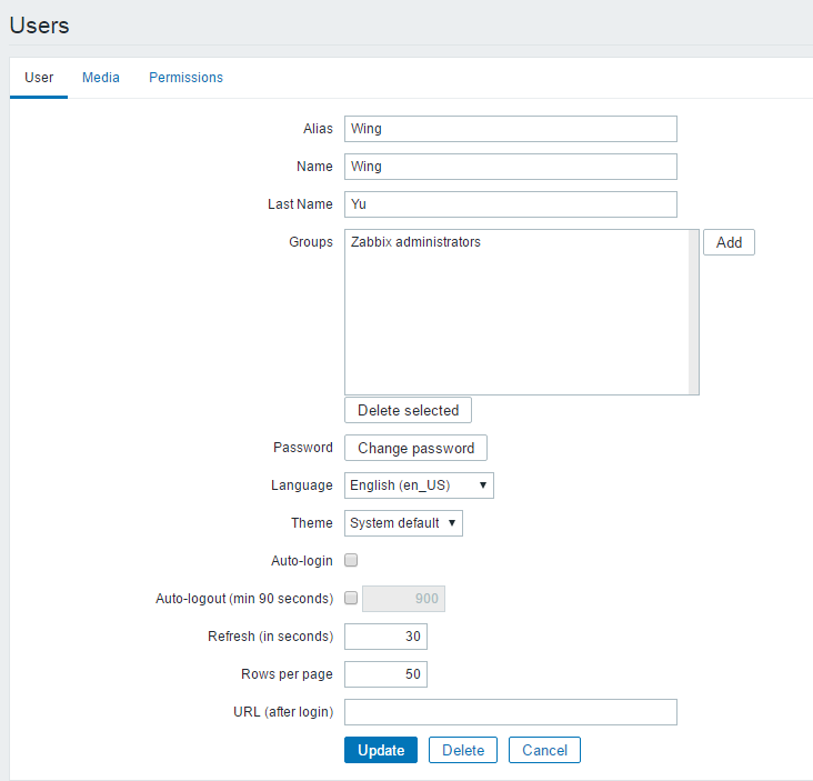 zabbix が Python スクリプトを使用してアラームメールを送信する方法