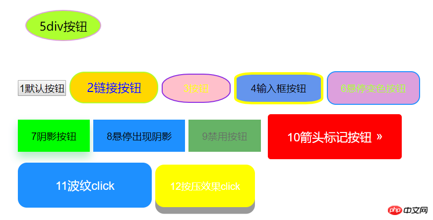 How to use HTML5+css3 to create 12 commonly used button switch styles (complete code attached)