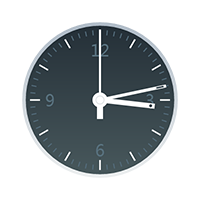 canvas animated clock