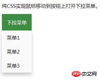 用純CSS實作滑鼠經過後出現下拉式選單，實例講解（附程式碼）