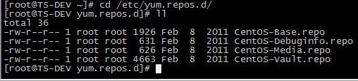 CentOS yum 源的配置与使用