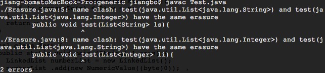 Java Generics - Type Erasure