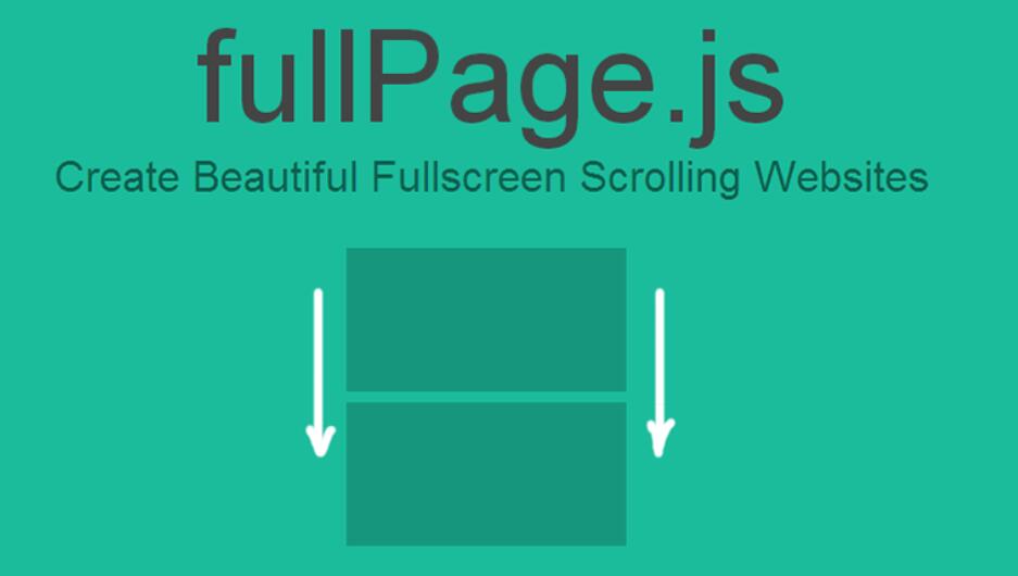 Fullpage.js 全画面スクロールプラグインの使用例