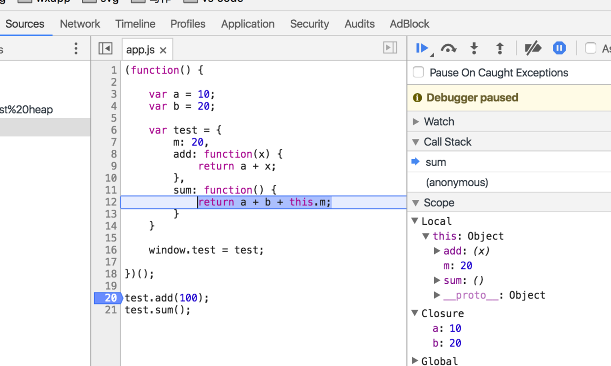 1Advanced front-end basics (6): Observe function call stacks, scope chains and closures in Chrome developer tools