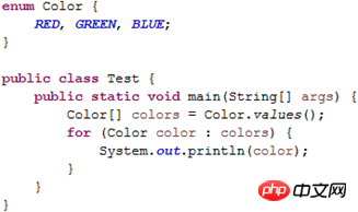 Java basic knowledge explanation - enumeration type definition