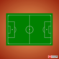 1536032492449364.png So verwenden Sie reines CSS, um eine Draufsicht auf ein Fußballfeld zu erzielen (Quellcode im Anhang)