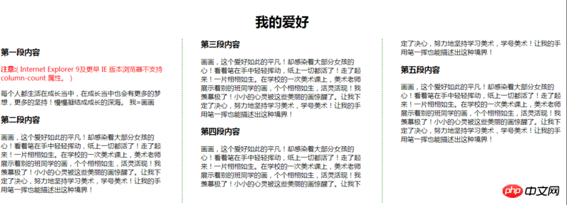 多列佈局的概念是什麼？ CSS多列佈局的應用（實例程式碼）