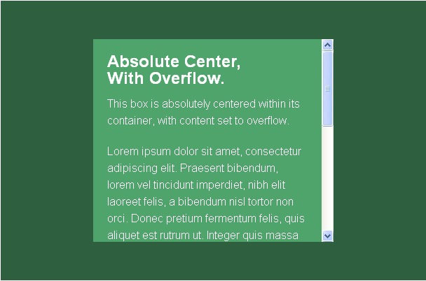 How to achieve complete centering using only CSS