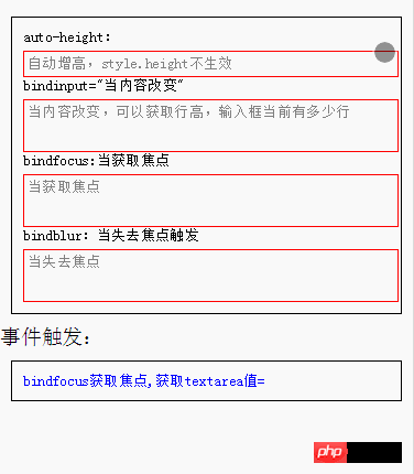  微信小程序组件：textarea多行输入框解读和分析