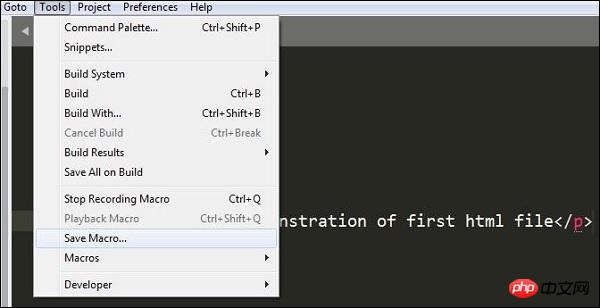 How to use macros in Sublime Text