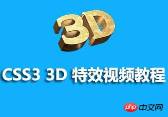 CSS3 3D 特效视频教程