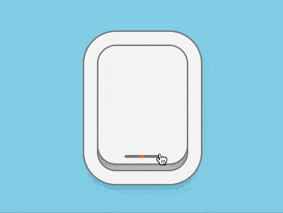 How to use pure CSS to implement an aircraft porthole style toggle control
