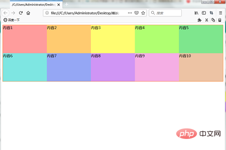 Beim Rasterlayout wird die Breite des Rasters als Verhältnis der Fläche zur Breite der gesamten Seite angegeben.