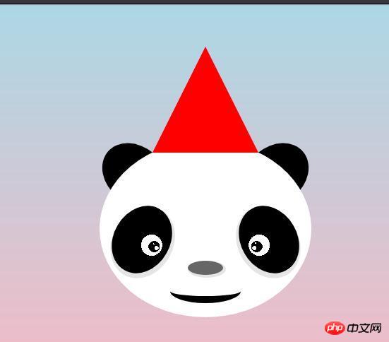 How to use CSS to realize a giant panda with a hat (with code)