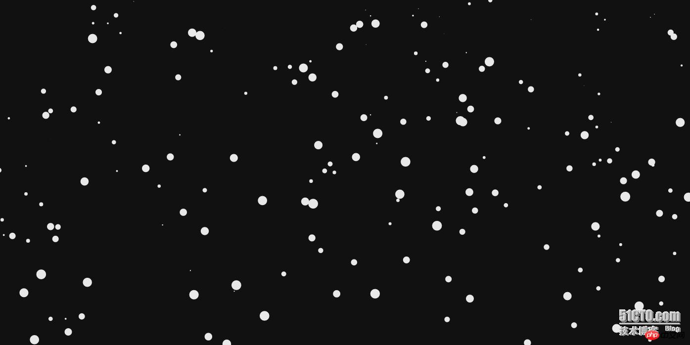 Example code sharing of HTML5 to achieve snow effect