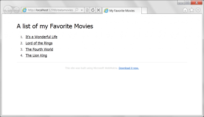 1482742282666866.png WebMatrix進階教學(5):如何在網頁中使用資料庫