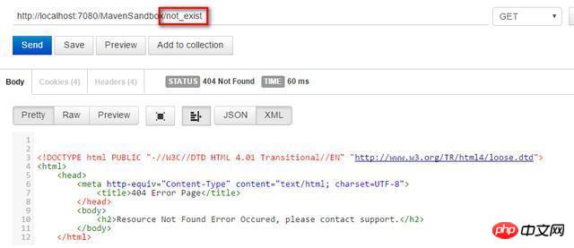 How to display a custom 404 Not Found page using Spring MVC