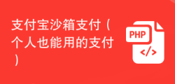 支付宝沙箱支付（个人也能用的支付）