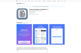 Resume AI Generator CV Builder