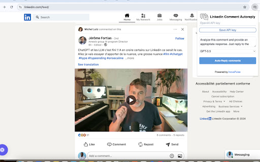 ChatGPT LinkedIn Comment Reply Extension