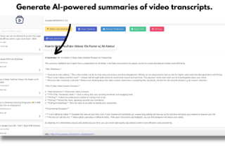 YouTube Transcript Summary with Gemini