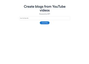 BlogFromVideo