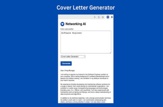 Networking AI - Cover Letter Generator & Resume Builder