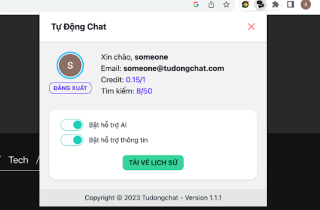 Tự động Chat Extension