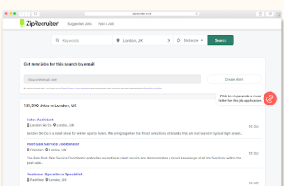 Kickresume AI Cover Letter Generator