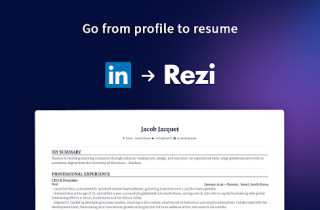 Linkedin to Resume