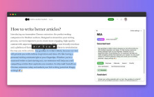 MIA: AI-Powered Writing Assistant